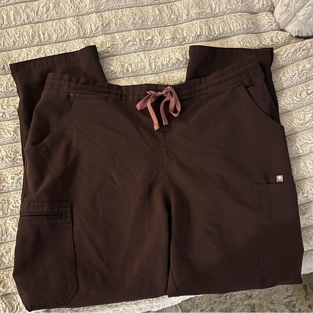 FIGS Espresso Yola 1.0 Pants - Size XL